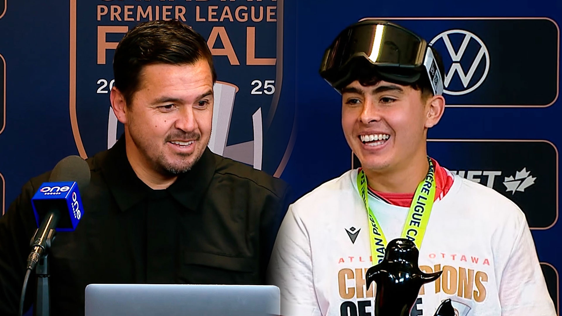 WATCH: Head coaches, players speak to the press after a snow-packed Canadian Premier League final 🎙🏆