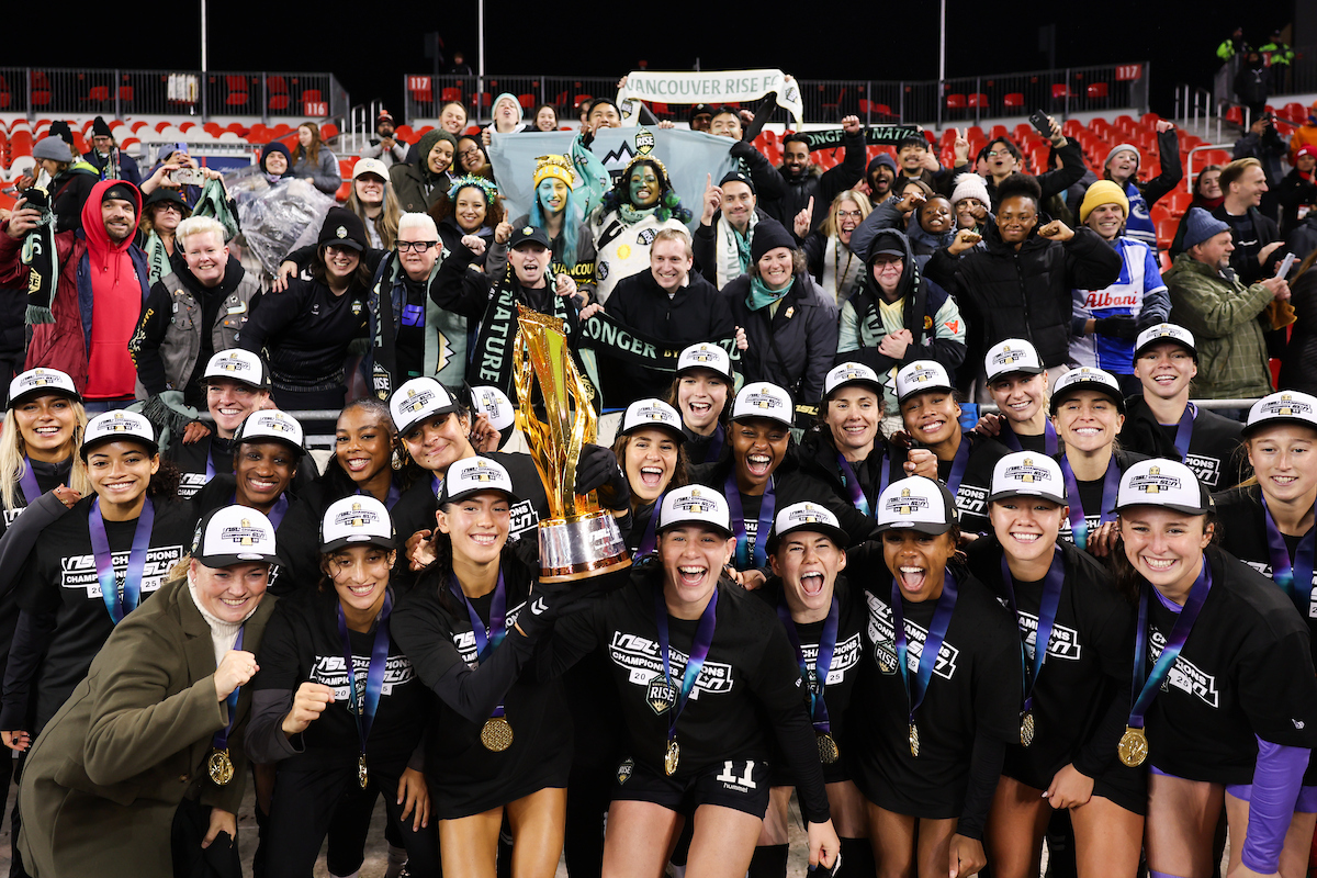 Holly Ward leads Vancouver Rise to first-ever Diana B. Matheson Cup with 2-1 win over AFC Toronto