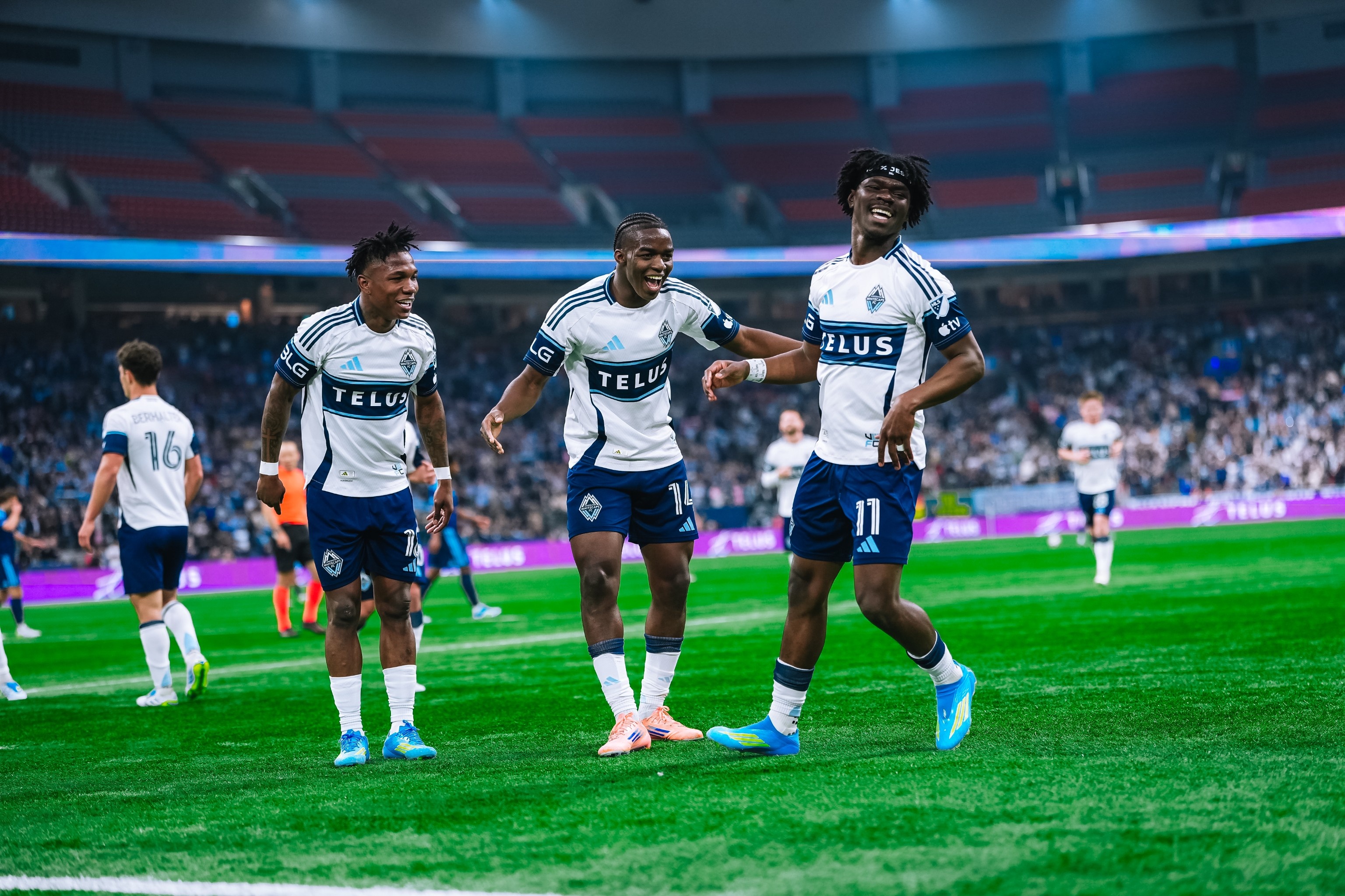 First half onslaught powers the Vancouver Whitecaps to 3-0 win over Sporting KC