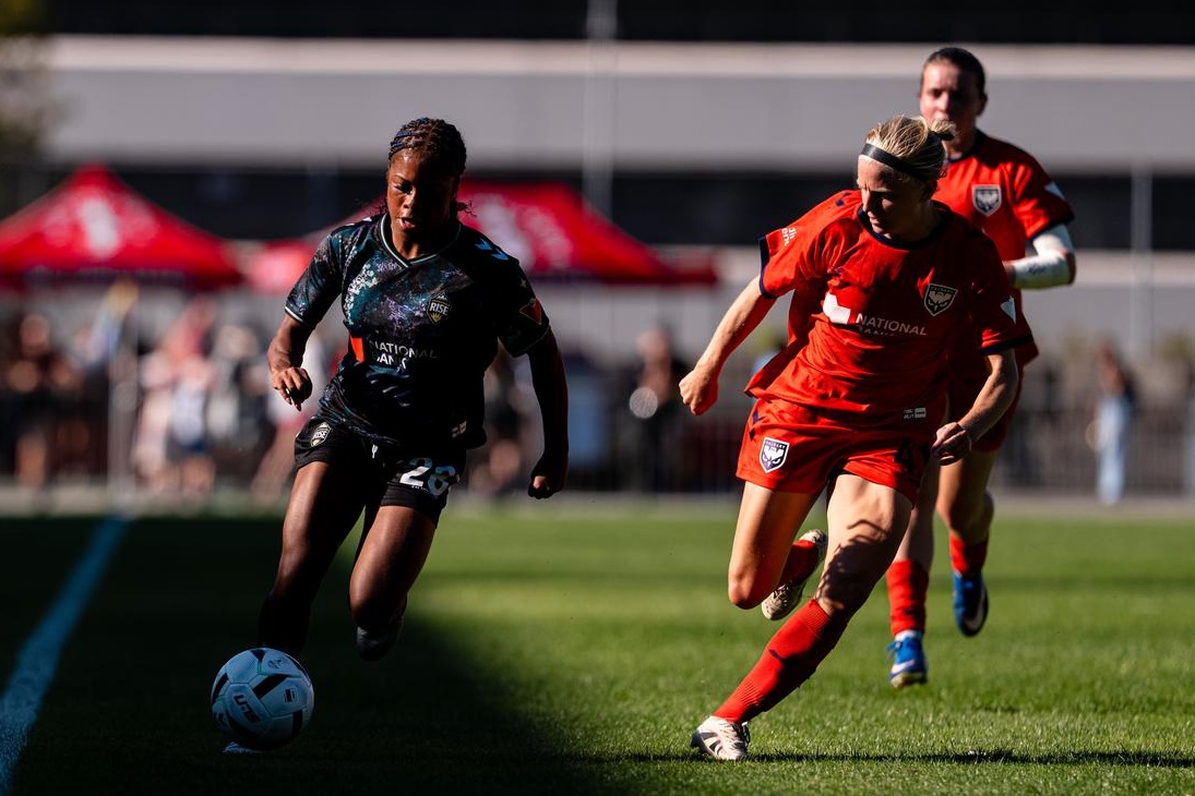 Rise let lead slip as Calgary earns first victory of the season in last-minute winner