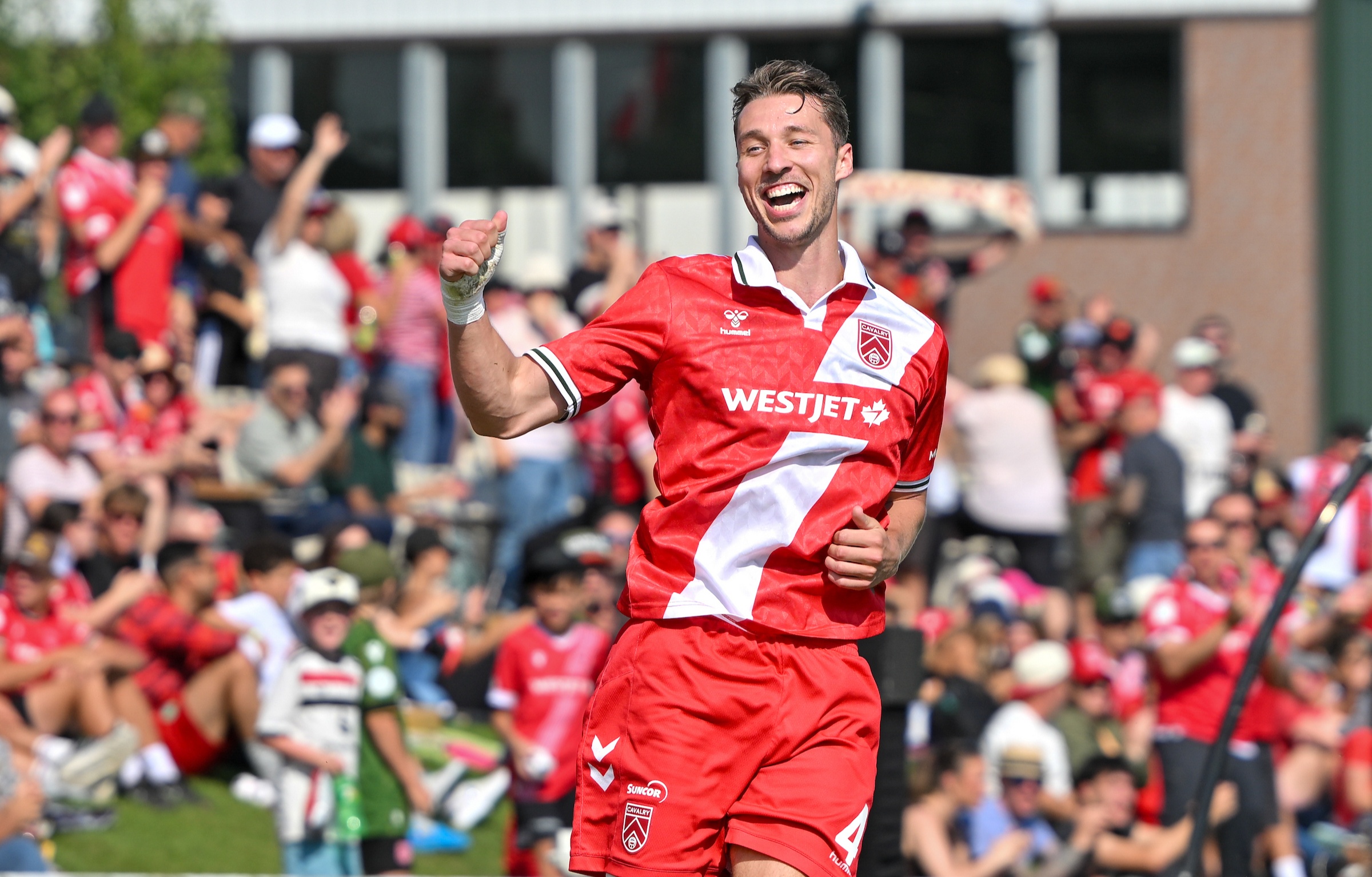 Cavalry claim all three points and move to first place in the table with win over rivals Forge