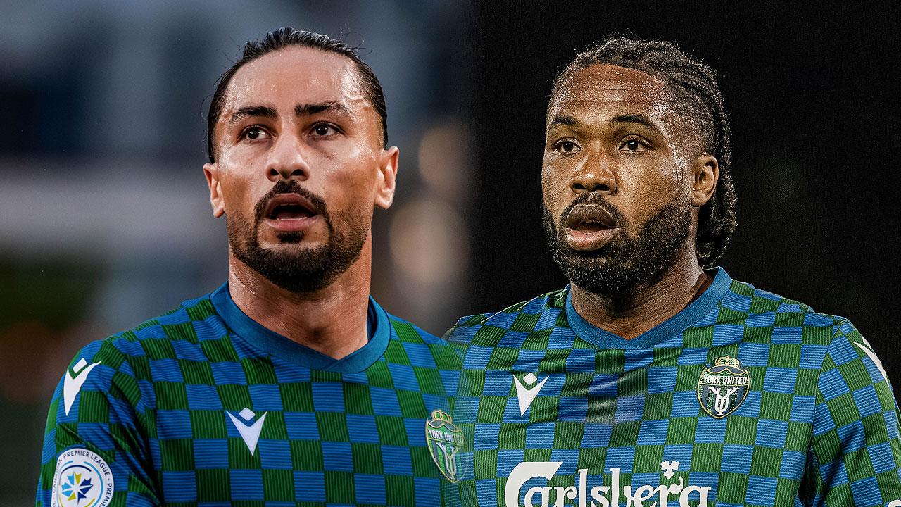 Mo Babouli and Brian Wright spotted training with Forge FC