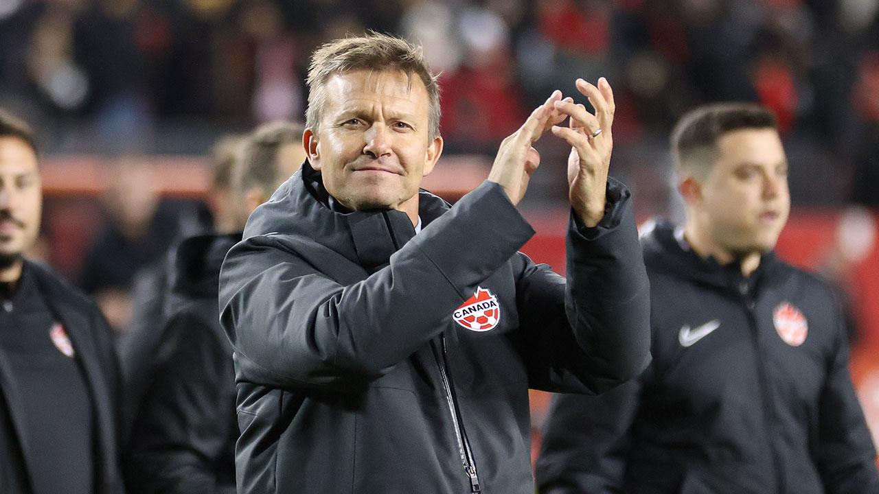 Jesse Marsch speaks to the press ahead of the 2024/25 Concacaf Nations League Finals in March