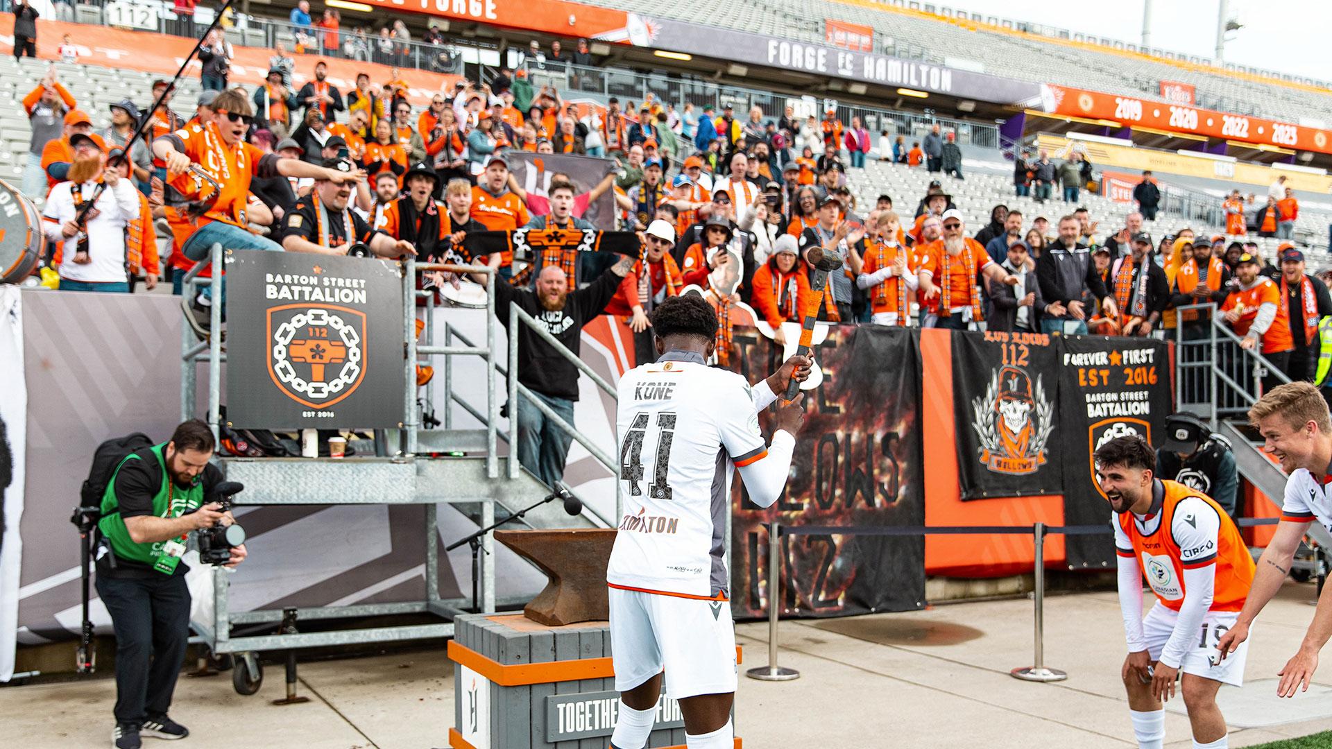 Why is Forge playing its Canadian Championship home match at 11am on a Tuesday?