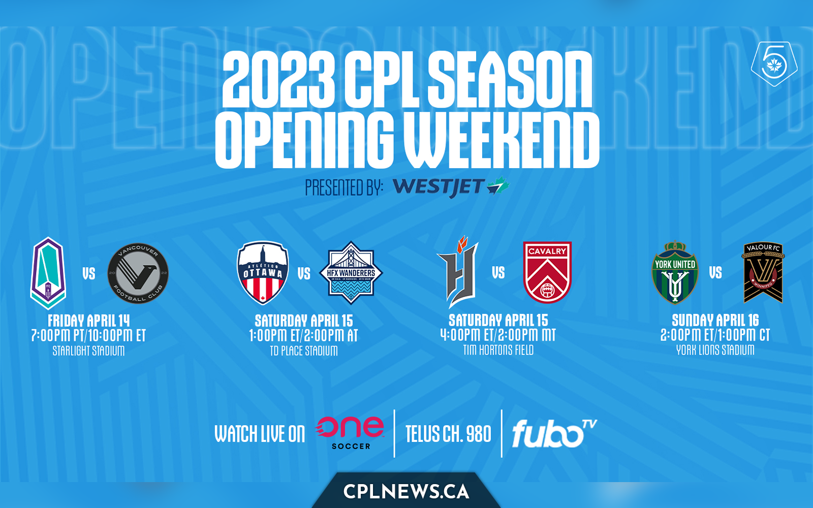 2023 CPL season opening weekend matches revealed