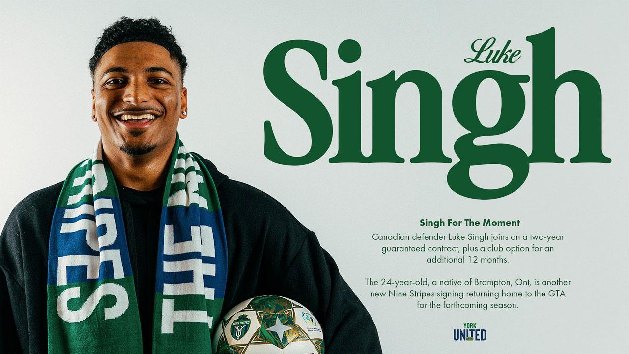 York United add Luke Singh to 2025 roster